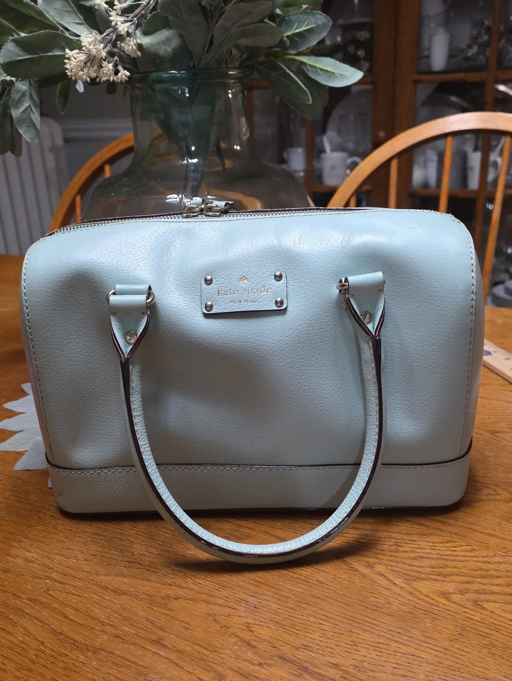 kate spade Pale Blue Leather Satchel